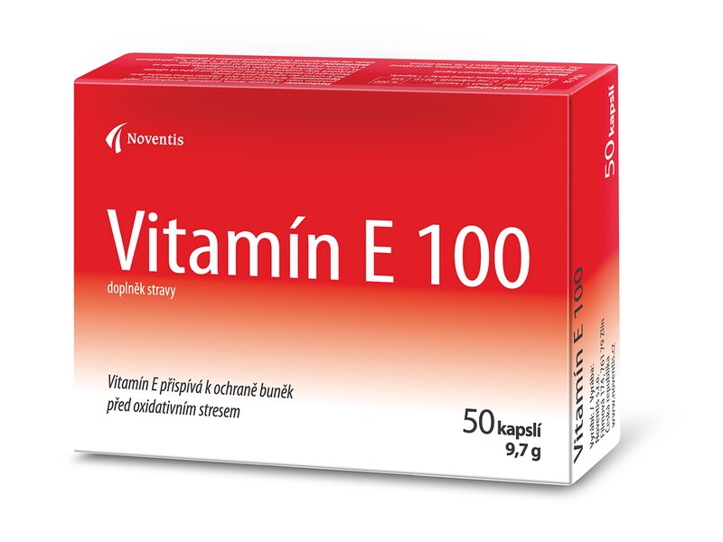 Noventis Vitamin E 100 mg 50 kapslí
