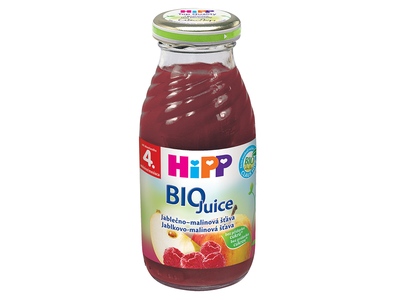 Hipp BIO Jablečno-malinová šťáva 200 ml Hipp BIO Jablečno-malinová šťáva 200 ml