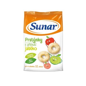 Sunar Dětský snack jablkové prstýnky 50 g Sunar Dětský snack jablkové prstýnky 50 g