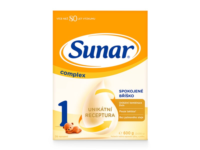 Sunar Complex 1 počáteční kojenecké mléko 600 g