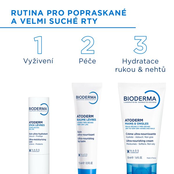 Bioderma Atoderm tyčinka na rty 4 g Bioderma Atoderm tyčinka na rty 4 g