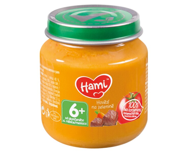 Hami příkrm Hovězí na zelenině 125 g