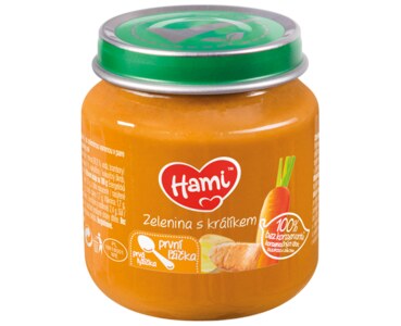 Hami příkrm Zelenina s králíkem 125 g