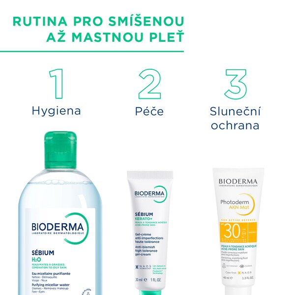 Bioderma Sébium H2O micelární voda 250 ml