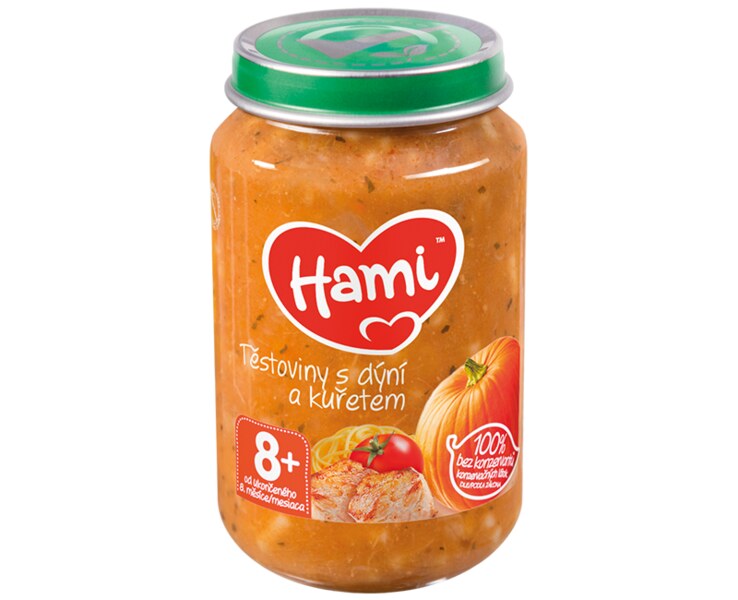 Hami příkrm Těstoviny s dýní a kuřecím masem 200 g