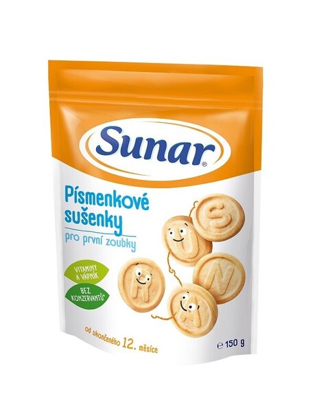 Sunar dětské sušenky písmenkové 150 g