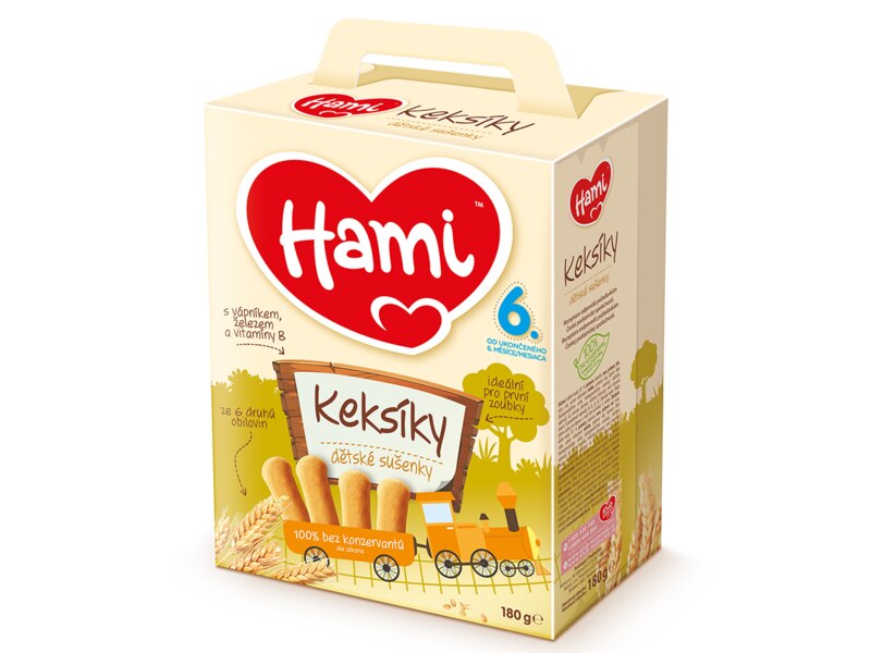 Hami Keksíky dětské sušenky 6+ 180 g