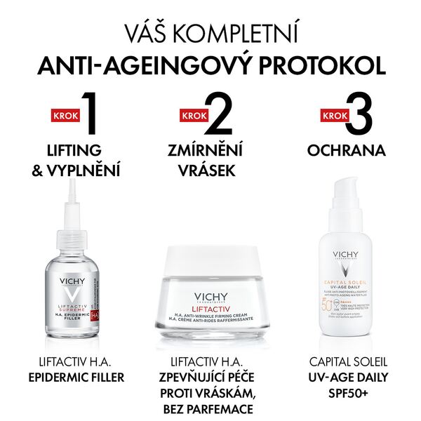 Vichy Liftactiv Hyaluronic specialist H.A. denní krém  pro suchou pleť 50 ml