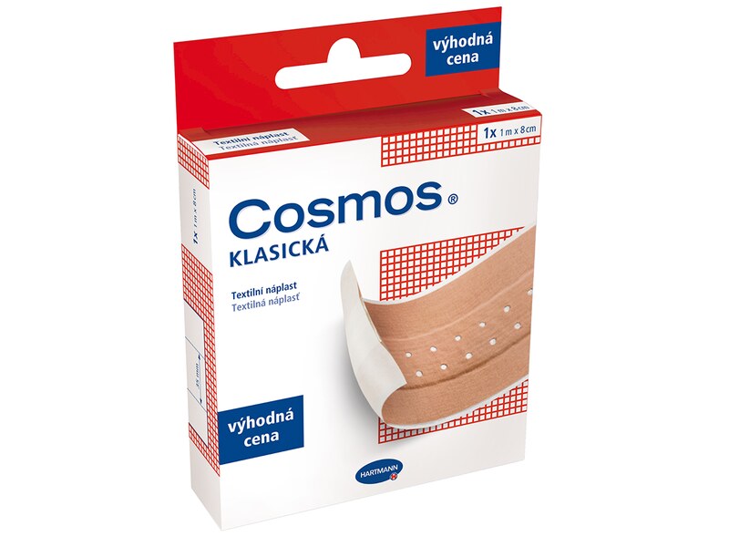 Cosmos Klasická Textilní náplast 1 m x 8 cm