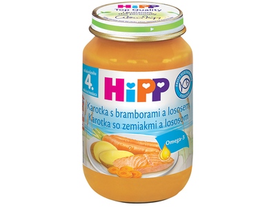 Hipp Baby Mrkev s bramborami a lososem 190 g