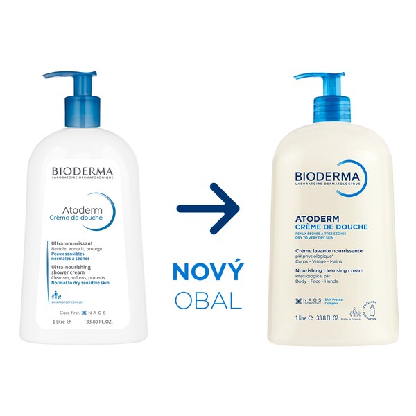 Bioderma Atoderm sprchový krém 1 l