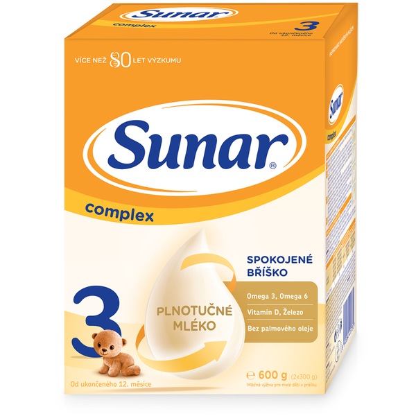 Sunar Complex 3 batolecí mléko, 600 g