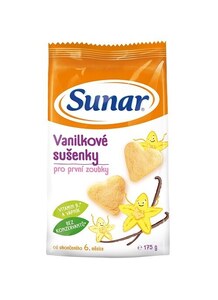 Sunar vanilkové sušenky pro děti 175 g Sunar vanilkové sušenky pro děti 175 g