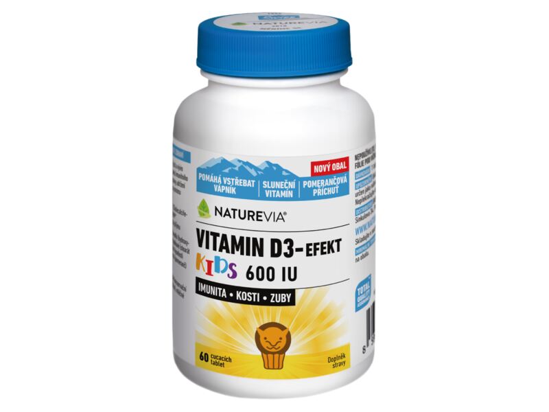 NatureVia Vitamin D3-Efekt Kids 60 tablet NatureVia Vitamin D3-Efekt Kids 60 tablet