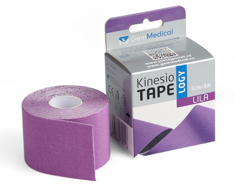 GM Kinesio tape 5 cm x 5 m fialový GM Kinesio tape 5 cm x 5 m fialový