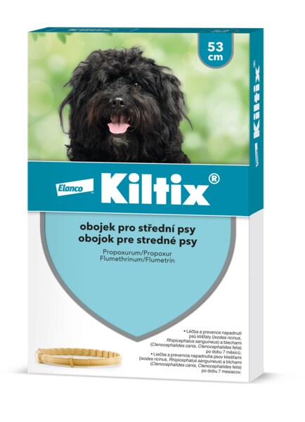 Kiltix obojek pro střední psy 53 cm