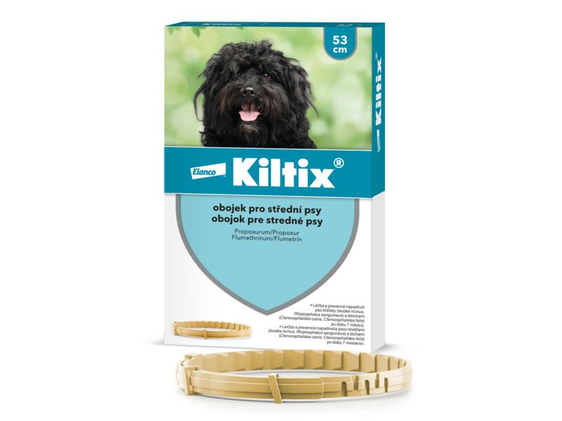 Kiltix obojek pro střední psy 53 cm