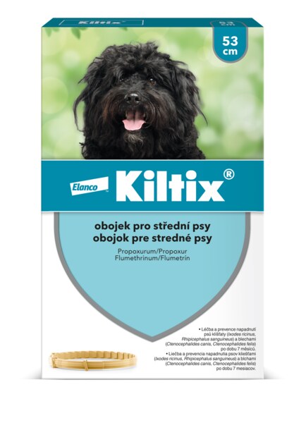 Kiltix obojek pro střední psy 53 cm