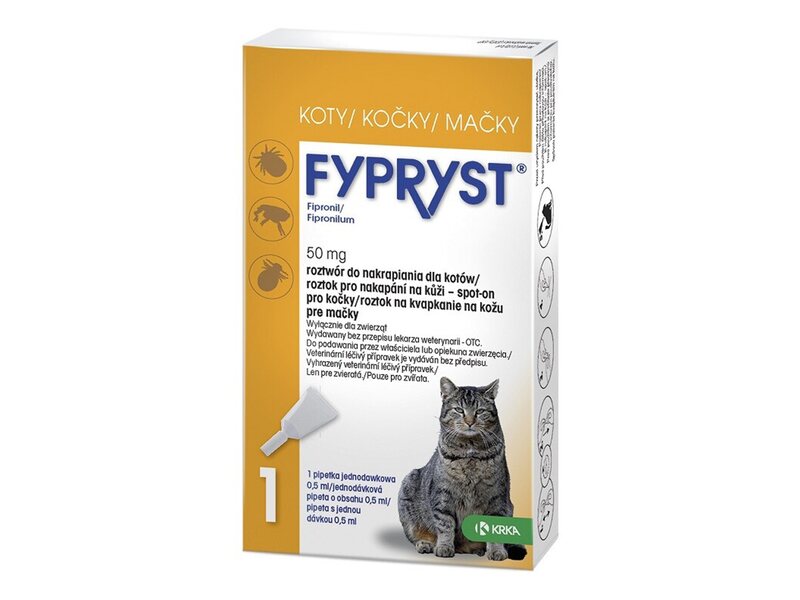 Fypryst Spot-on Cat pro kočky 1x0,5 ml Fypryst Spot-on Cat pro kočky 1x0,5 ml