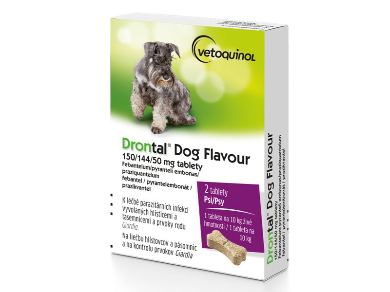 Drontal Dog Flavour 150/144/50 mg 2 tablety