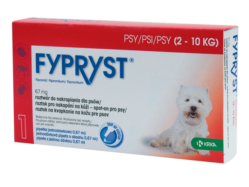 Fypryst spot-on pro psy (2-10 kg) 1x0,67 ml