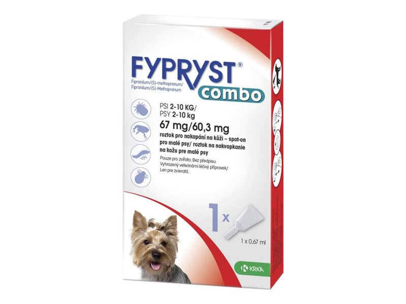 Fypryst Combo spot-on pro psy (2-10 kg) 1x0,67 ml