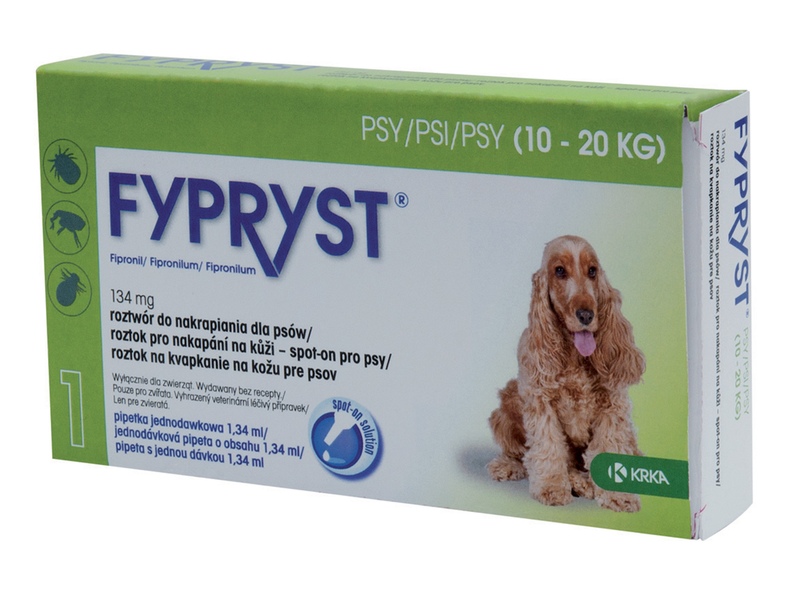 Fypryst spot-on pro psy (10-20 kg) 1x1,34 ml