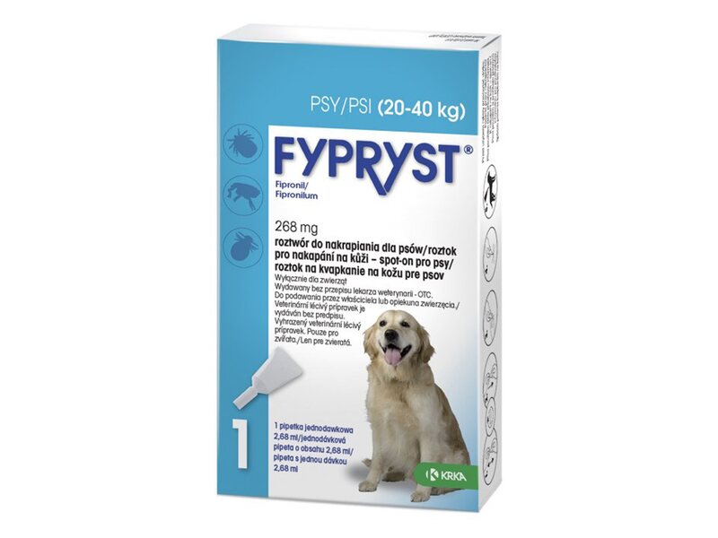 Fypryst spot-on pro psy (20-40 kg) 1x2,68 ml