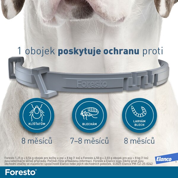 Foresto 4,50 g + 2,03 g obojek pro psy nad 8 kg