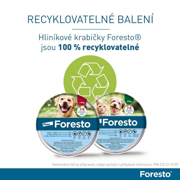 Foresto 4,50 g + 2,03 g obojek pro psy nad 8 kg