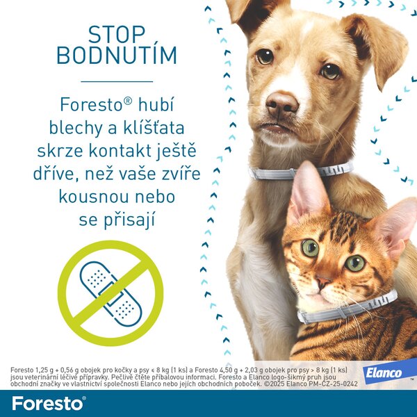 Foresto 4,50 g + 2,03 g obojek pro psy nad 8 kg Foresto 4,50 g + 2,03 g obojek pro psy nad 8 kg