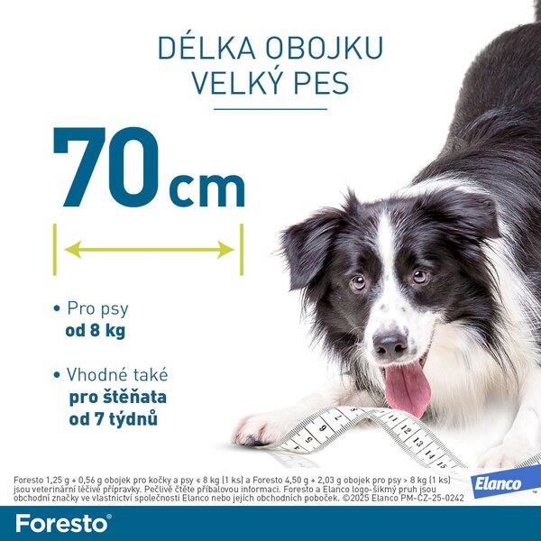 Foresto 4,50 g + 2,03 g obojek pro psy nad 8 kg