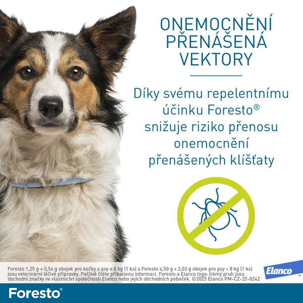 Foresto 4,50 g + 2,03 g obojek pro psy nad 8 kg Foresto 4,50 g + 2,03 g obojek pro psy nad 8 kg