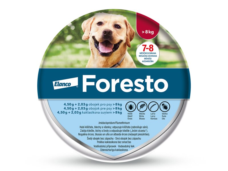 Foresto 4,50 g + 2,03 g obojek pro psy nad 8 kg