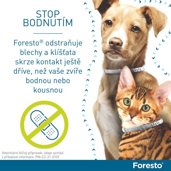 Foresto 1,25 g + 0,56 g obojek pro kočky a psy do 8 kg