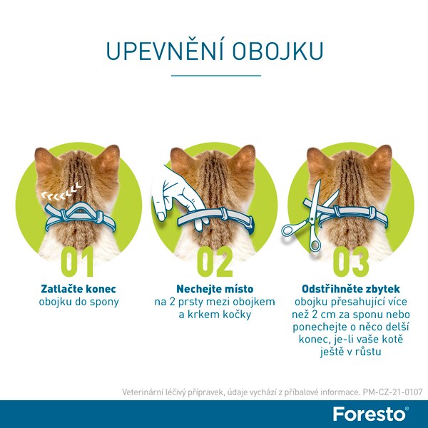 Foresto 1,25 g + 0,56 g obojek pro kočky a psy do 8 kg