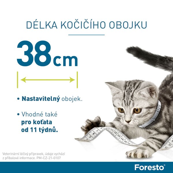 Foresto 1,25 g + 0,56 g obojek pro kočky a psy do 8 kg