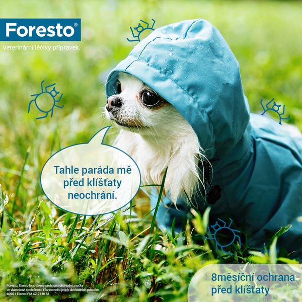 Foresto 1,25 g + 0,56 g obojek pro kočky a psy do 8 kg Foresto 1,25 g + 0,56 g obojek pro kočky a psy do 8 kg