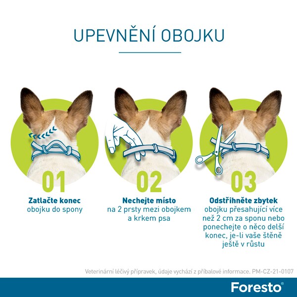 Foresto 1,25 g + 0,56 g obojek pro kočky a psy do 8 kg