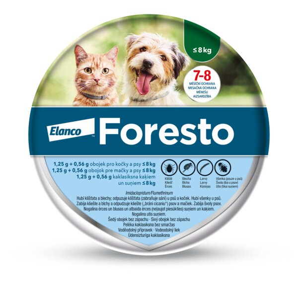 Foresto 1,25 g + 0,56 g obojek pro kočky a psy do 8 kg