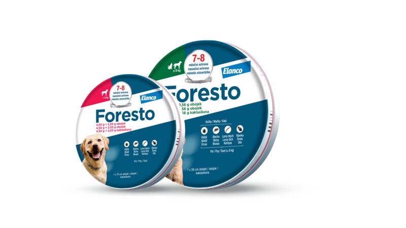 Foresto 1,25 g + 0,56 g obojek pro kočky a psy do 8 kg Foresto 1,25 g + 0,56 g obojek pro kočky a psy do 8 kg