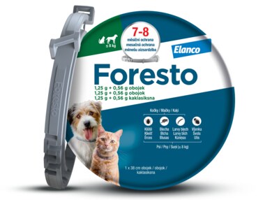 Foresto 1,25 g + 0,56 g obojek pro kočky a psy do 8 kg