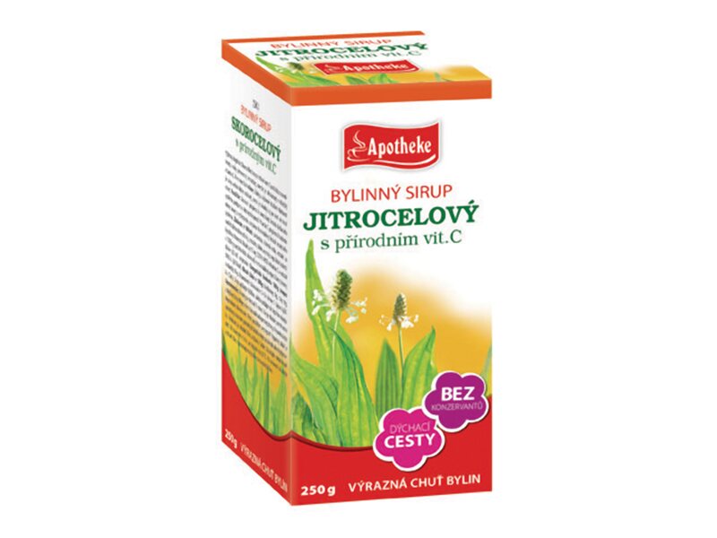 Apotheke Bylinný sirup jitrocelový 250 g