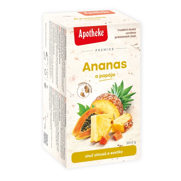 Apotheke Ananas a papája nálevové sáčky 20x2 g Apotheke Ananas a papája nálevové sáčky 20x2 g