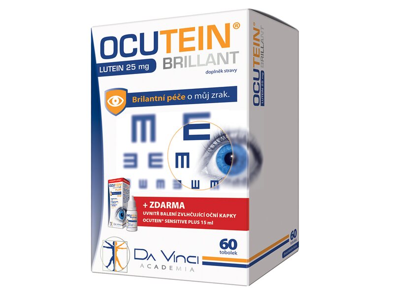 Ocutein Brillant Lutein 25 mg 60 tobolek + kapky