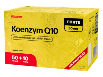 Walmark Koenzym Q10 Forte 60 mg 50+10 tobolek NAVÍC 