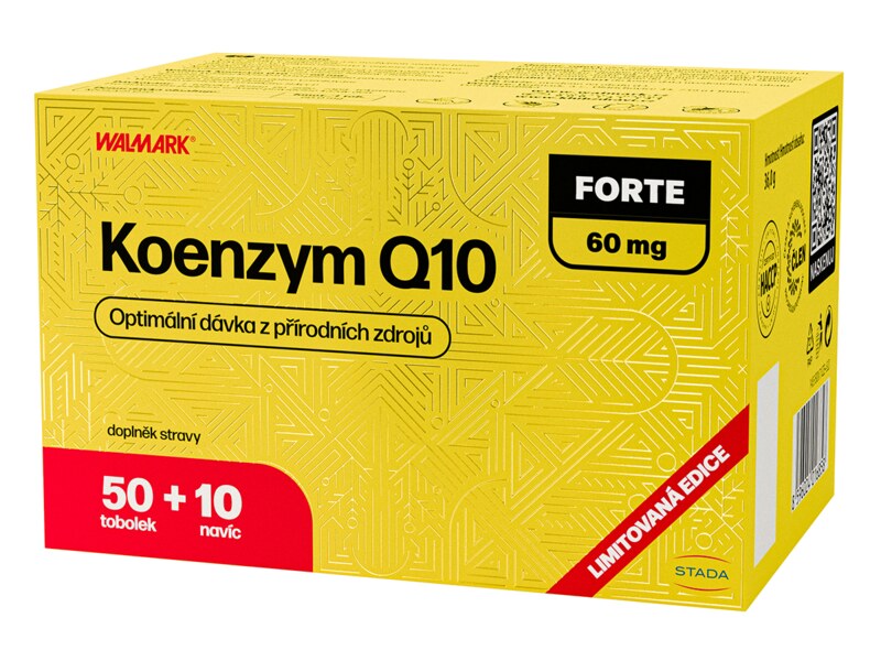 Walmark Koenzym Q10 Forte 60 mg 50+10 tobolek NAVÍC 