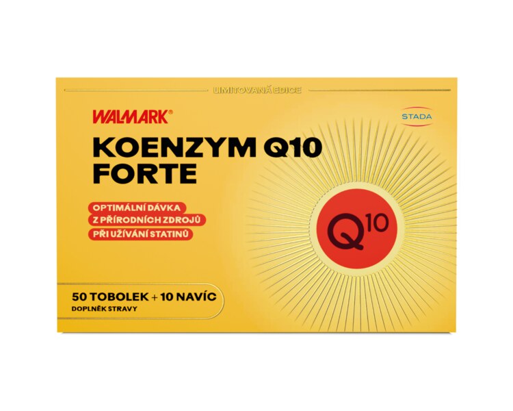 Walmark Koenzym Q10 Forte 60 mg 50+10 tobolek NAVÍC 