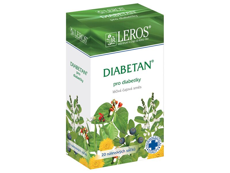Leros Diabetan nálevové sáčky 20x1 g