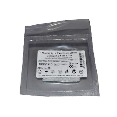 Steriwund Krytí sterilní - mastný tyl 5x5 cm /5 ks Steriwund Krytí sterilní - mastný tyl 5x5 cm /5 ks